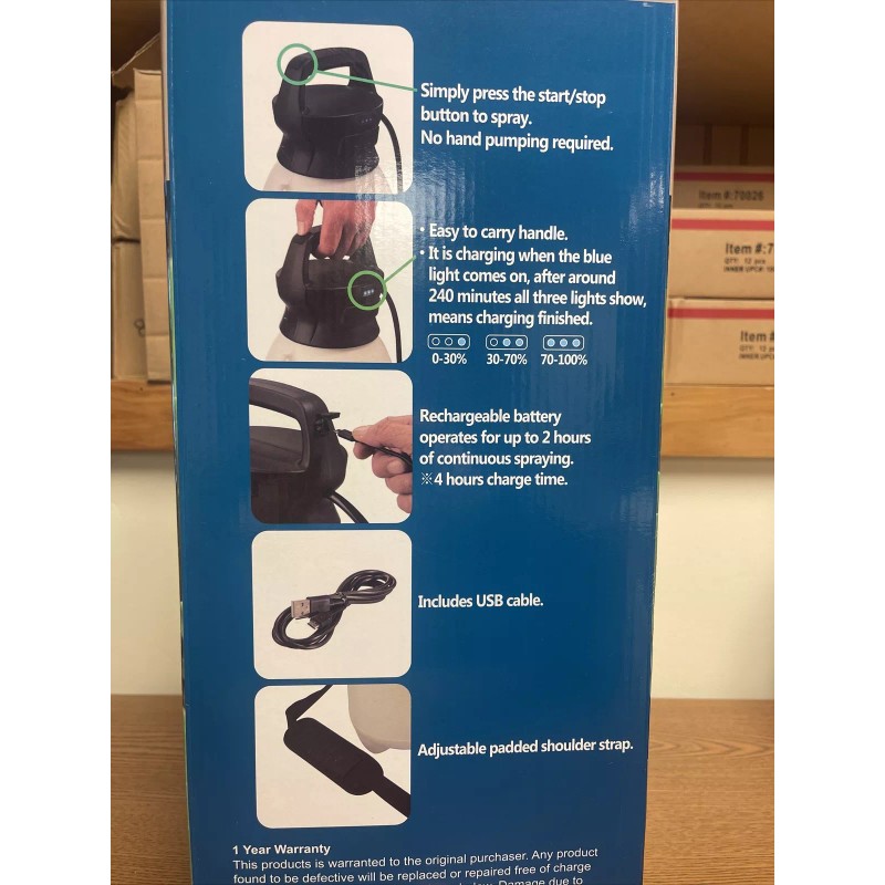 Agway 2 Gallon Lithium Battery Powered Sprayer MFG by Centurion