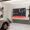 Ultrawall Pegboard Wall Organizer, Black Metal Pegboard Panels, Garage Storage
