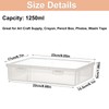 Plastic Storage Container with Latching Lid, Large Pencil Box Clear