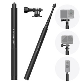 K&F Concept MS07 153 cm Selfie Stick, Invisible Selfie Stick, Monopod Tripod with GoPro Adapter, Extendable Handheld Pole Stick Monopod Compatible with GoPro Insta360 Sports Camera DJI Action