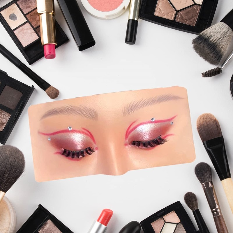 Silicone Face Eye Makeup Practice Board Realistic and Reusable Makeup