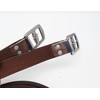 Aces Equine Non Stretch Stirrup Leathers Stitched with Nylon Brown