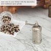 Glios Decorative Handmade Black Pepper Grinder, Refillable Turkish Spice Mill