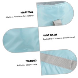 Minkissy Portable Foot Bath Basin Foldable Foot Soak Bucket Foil Design Convenient for Home and Travel Capacity Soaking Tub for Relaxation and Comfort