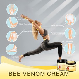 Denir Bonee 2Pcs Bee Venom Cream, Bee Venom Advanced Jointand Bone Cream, BeeVenom Relief C ream, New B ee V enom Gel, Specially for Back, Neck, Hands, Knees