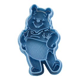 Cuticuter Winnie The Pooh 2 Cookie Cutters, Plastic, Blue, 8 x 7 x 1.5 cm