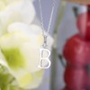 VIKI LYNN Buchstaben-Halskette 925 Sterling Silber Initiale Alphabet A-Z Kette
