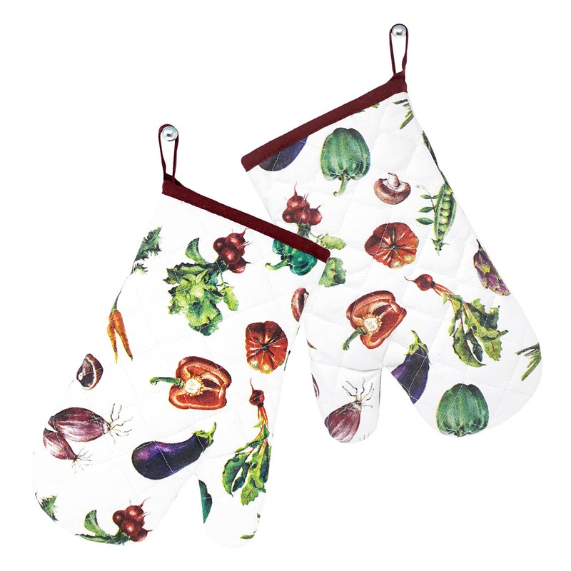 Lashuma Set of 2 Kitchen Gloves, Oven Gloves, 30 x