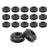 X AUTOHAUX 250 Pieces 4 mm Double Sided Rubber Grommets