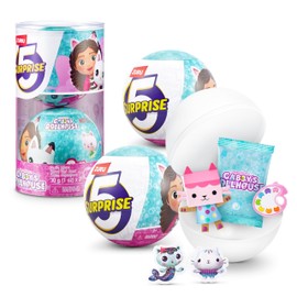 5 Surprise Gabby's Dollhouse (2 Capsules) by ZURU Toy Figures, Collectable, Surprise Capsule, Toy for Girls from 3 Years, Gabby Girl, Baby Box and Meerkitty Toy Figures