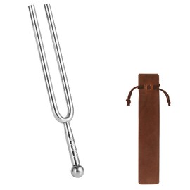 DHWEKU Tuning Fork 440 Hz 440 Hz Stainless Steel Tuning Fork with Fleece Drawstring Bag for Standard Instruments, Violins, Guitar Tuner Equipment, Pack of 1