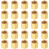 LTWFITTING 1/8-Inch Brass Compression Nut,Brass Compression Fitting(Pack of 150)