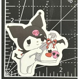 Gift Giving Kuromi - Vinyl decal Sanrio Sticker  StickerBomb Notebook KAWAII