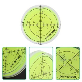 Bubble Spirit Level 60x12mm Circular Degree Marked Surface Level Inclinometers for Leveling Camera Tripod Turntable RV Camper Furniture Measuring Instruments Tools