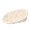25cm Bread Proofing Basket Set Oval Natural Rattan Sourdough Proofing