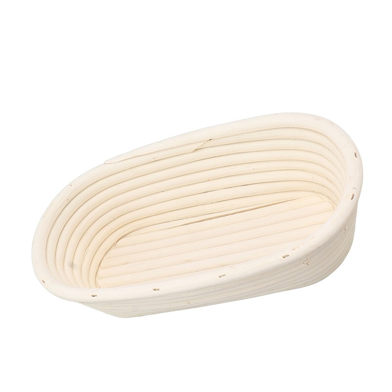 25cm Bread Proofing Basket Set Oval Natural Rattan Sourdough Proofing
