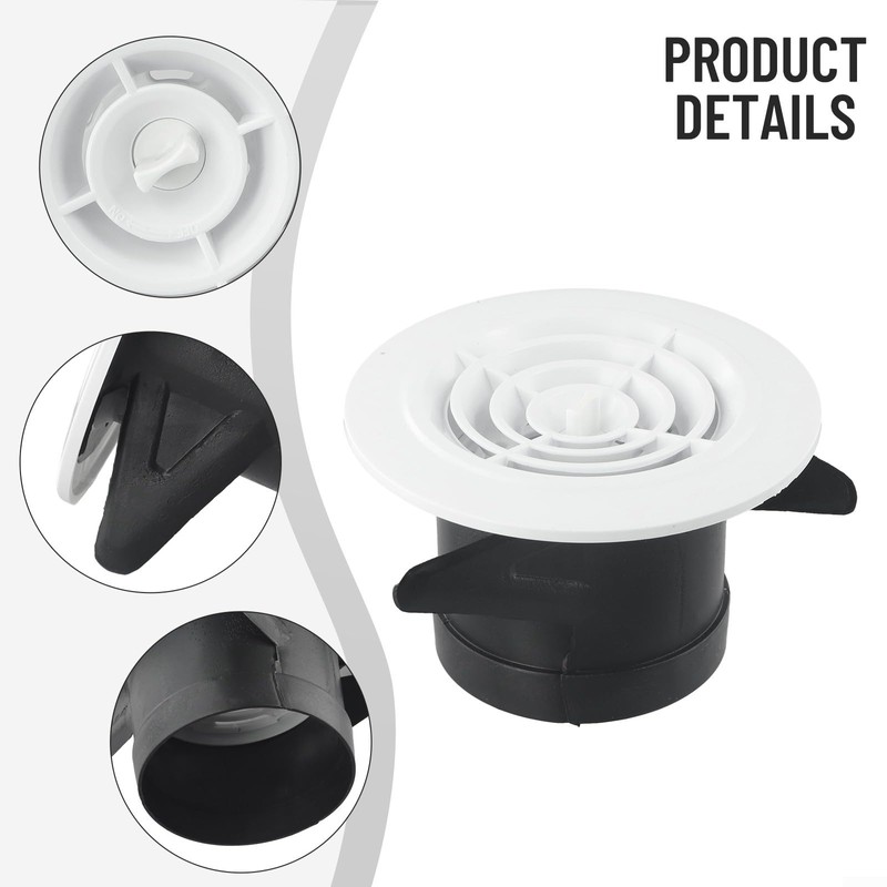 Adjustable Air Vent Cover, ABS Ceiling Vent Covers, Round Air