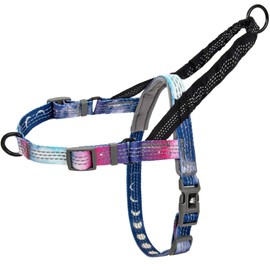 Leash Boss No Pull Dog Harness, Easy Walk for Small, Medium, and Large Pets, Reflective with Rear and Front Clip Attachment (Space Pattern, Extra Large)