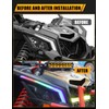 Chelhead Yellow Can Am X3 Light Bar Shock Tower Mount
