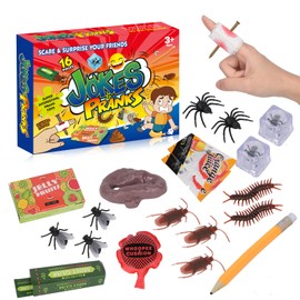 ALLROAD Prank Kit | Pranks for Kids | Joke Box-Ultimate Gift Set 20 Ultimate Practical Jokes and Pranks for Kids | Prank Toys Pack Set Box for Gifts