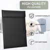 2 Pack Black Clipboard, Leather A4 Letter Size Clipboards with