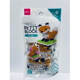 Daiso Japan Petit Block Fox: Not for Children Under 12 Years Old. :111 Pieces.