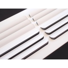 HVAC Premium 12" w x 8" h 2-Way-Horizontal Fixed Curved Blade AIR Supply Diffuser - Vent Duct Cover - Grille Register - Sidewall or Ceiling - High Airflow - White