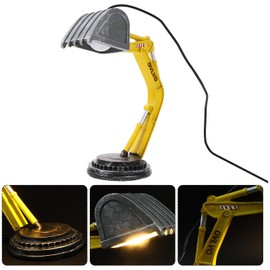 Artibetter Boys Lamp Excavator Table Lamp Made of Resin Artificial Bedside Table Bedroom Lighting Desk Lamps Children's Lamps for Bedroom Boys Construction Room Decoration for