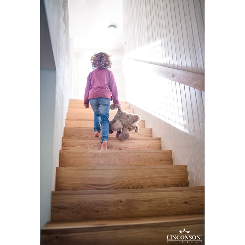 LINCONSON Clear Slip Resistant Stairs Tread Grip Tape | 4”