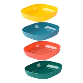 Alipis 8pcs Small Plate Set Appetizer Plates Spice Dish Sauce Snack Non-Slip Easy to Wash for Restaurant Hotel Buffet