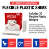 The Original Wobble Wedge Flexible Plastic Shims-Made in USA- Multi-Purpose