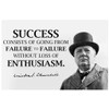 JSC386 Winston Churchill Success Classroom Poster | 18-Inches by 12-Inches