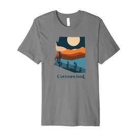 Cottonwood Arizona Desert Style Boho Landscape Premium T-Shirt