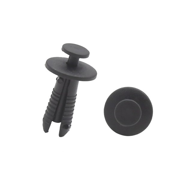 ACROPIX 6mm Hole Dia Black Car Plastic Rivets Bumper Fender