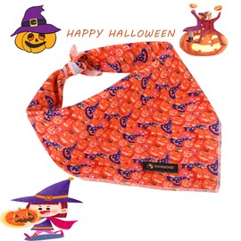 DOGWONG Fall Maple Dog Bandana Cotton Washable Soft Dog Scarf Thanksgiving Dog Bibs Bandana for Boys Girls Square Adjustable Dog Bandanas for Small