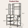 GarveeHome Bakers Rack with Power Outlets, 7-Tier Microwave Stand with