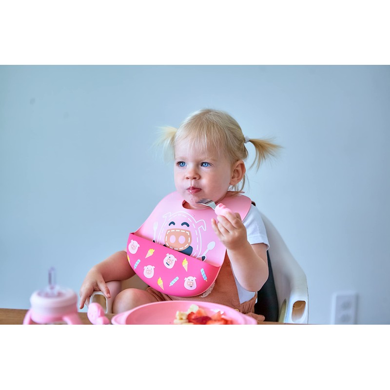 Palm Glass Spoon & Fork Pig MMPG-PG