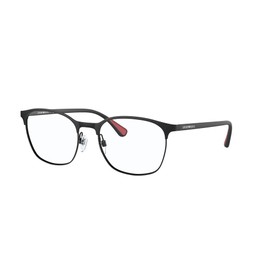 Emporio Armani Ea1114 - anteojos de sol ovaladas para hombre, Negro mate/lente de demostración., 54 mm