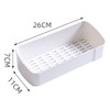 Fineget Plastic Shower Caddy Adhesive Wall Shower Shelves for Bathroom