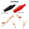 XYRSTOLR 20Pcs Insulated Alligator Clips 45mm/1.8" Small Alligator Clips Electrical