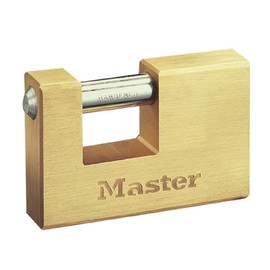 Master Lock 607EURD 76mm Brass Rectangular Padlock
