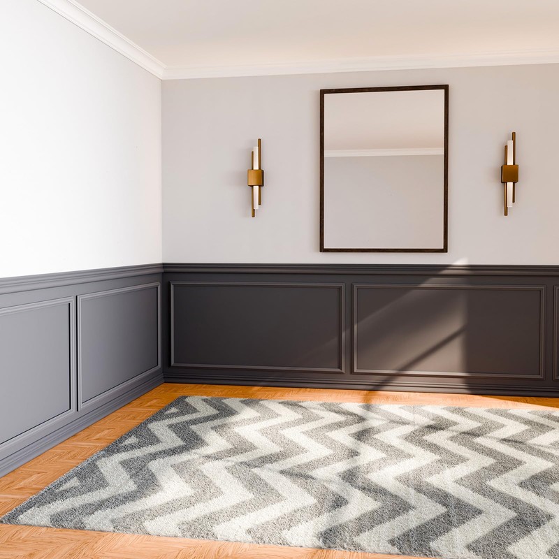 6 Set Accent Wall Molding Kit Premade Wainscoting Panels Wall