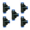 5 Pcs 5/16" x 5/16"x 5/16" Pneumatic T Shaped 3