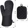 MILcea Oven Gloves, Pot Holders, Oven Gloves, Set of 4,
