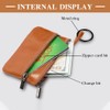 Artificial Leather Mini Coin Purse with 2 Stainless Steel Cash