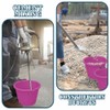 (Set of 3) Pink Plastic Builders Bucket 3 Gallon 14