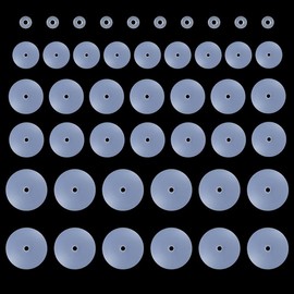 Mixed Size Anti Wild Meat, Pack of 60 Disc Game Meat, Keloid Disc for Piercing Bump Clear Disc Pads, Stabilise Earrings Stopper Earlobe Support Patches