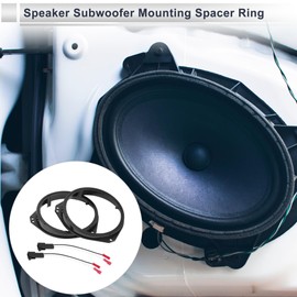 X AUTOHAUX Speaker Spacer Ring Tweeter Speaker Spacer Adapter for Opel Corsa Waterproof Speaker Subwoofer Mounting Spacer Bracket Ring ABS 2 Set