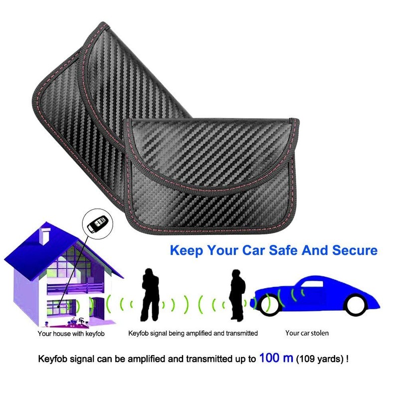 SDTEK Slim RFID Signal Blocking Wallet Pouch with Carbon Fibre