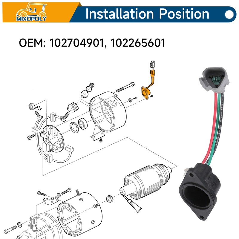 Mixopoly Golf Cart Speed Sensor Kit for Club Car DS